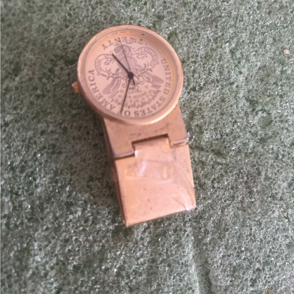 Colibri Quartz Money Clip Watch USA American Eagle timepiece accessory wallet